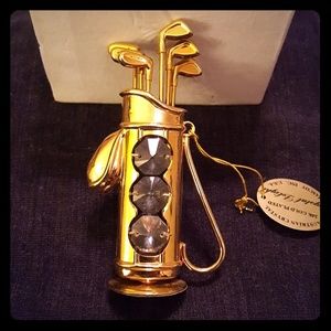 Crystal Delight Mascot 18kt gold plated golf club
